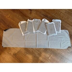6 Pcs Cooling Cold Sports Towel Sweat Absorbing Quick Drying Portable Hook Bag